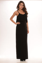 Strapped Maxi Dress - Black
