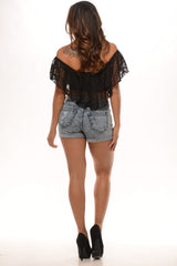 Lace Top - Black