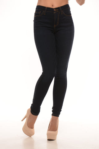 Low Rise Extra Dark Denim Jean