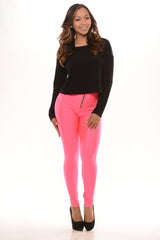 Long Sleeve Lace Back Crop Top - Black