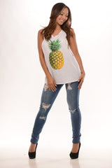 Ripped Medium Stone Wash Denim