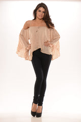 Loose Flowy Top - Beige