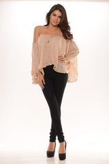 Loose Flowy Top - Beige