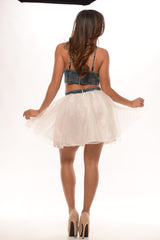 Denim Princess Dress - Off White