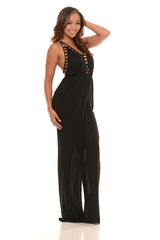 Pant Romper - Black (Also Available in Ivory)