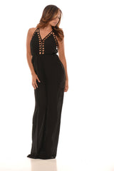 Pant Romper - Black (Also Available in Ivory)