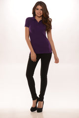 School Girl Polo-Purple
