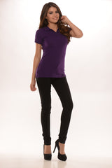 School Girl Polo-Purple