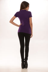 School Girl Polo-Purple