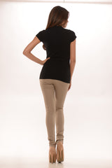 School Girl Polo - Black (Also Available in Plus Size)