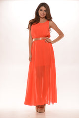 Greek Goddess Dress- Orange