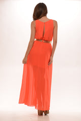 Greek Goddess Dress- Orange