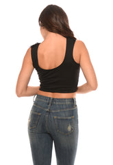 Roma Crop Top - Black