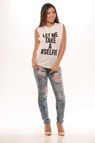 Let Me Take A Selfie - White