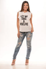 Let Me Take A Selfie - White