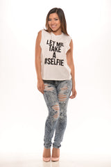 Let Me Take A Selfie - White