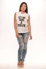 Let Me Take A Selfie - White