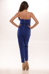 SweetHeart Jumpsuit- Blue