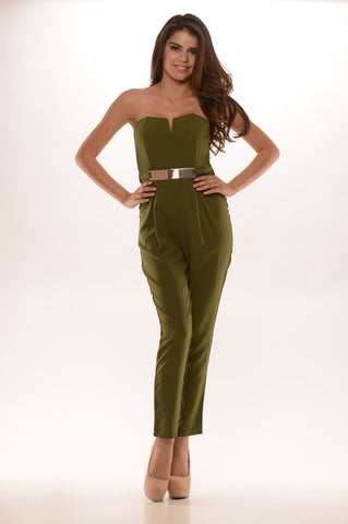 Martini Jumpsuit - Olive