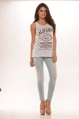 NO.7 California Tank-White