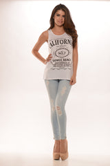NO.7 California Tank-White