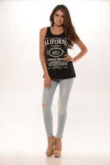 NO.7 California Tank-Black
