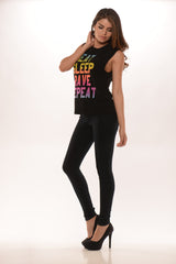 Eat, Sleep, Rave, Repeat - Black