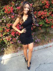 Lace Dress- Black