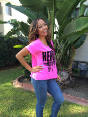 Heroine Tee - Neon Pink