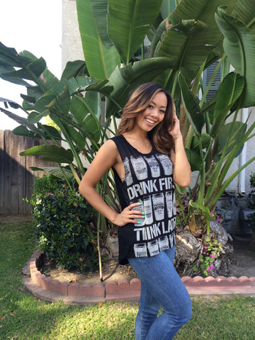 Coffee Tank Top - Black