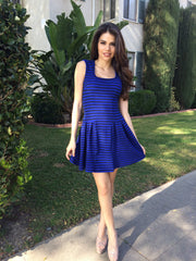Flare Dress- Royal