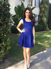 Flare Dress- Royal