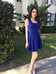 Flare Dress- Royal