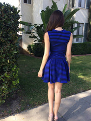 Flare Dress- Royal