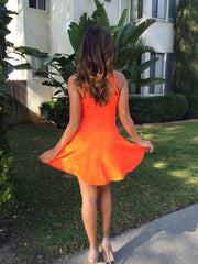 Timeless Spring Dress - Tangerine