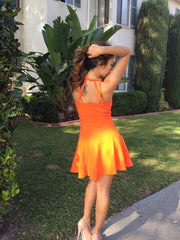 Timeless Spring Dress - Tangerine