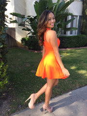 Timeless Spring Dress - Tangerine