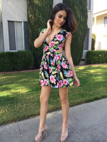 Hawaiian Peek-A-Boo Dress