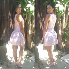 Floral Elegance Skirt - Pink