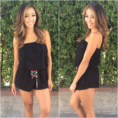 Island Style Romper - Black