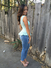 Rhombus My Peplum Top - Mint
