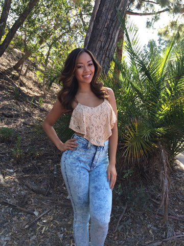 Strapped Top - Taupe