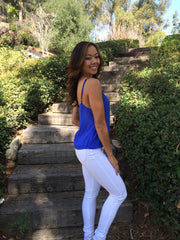 Flowy Chiffon Top- Royal