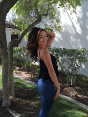 Flowy Lace  Crop Top- Black (Also available in Taupe & Coral)