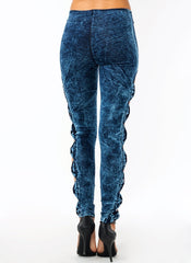 High Waisted Bow Tie Jeggings